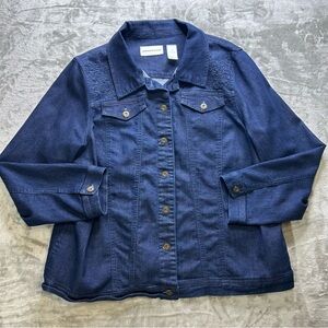 Alfred Dunner Women's Blue Denim Jacket